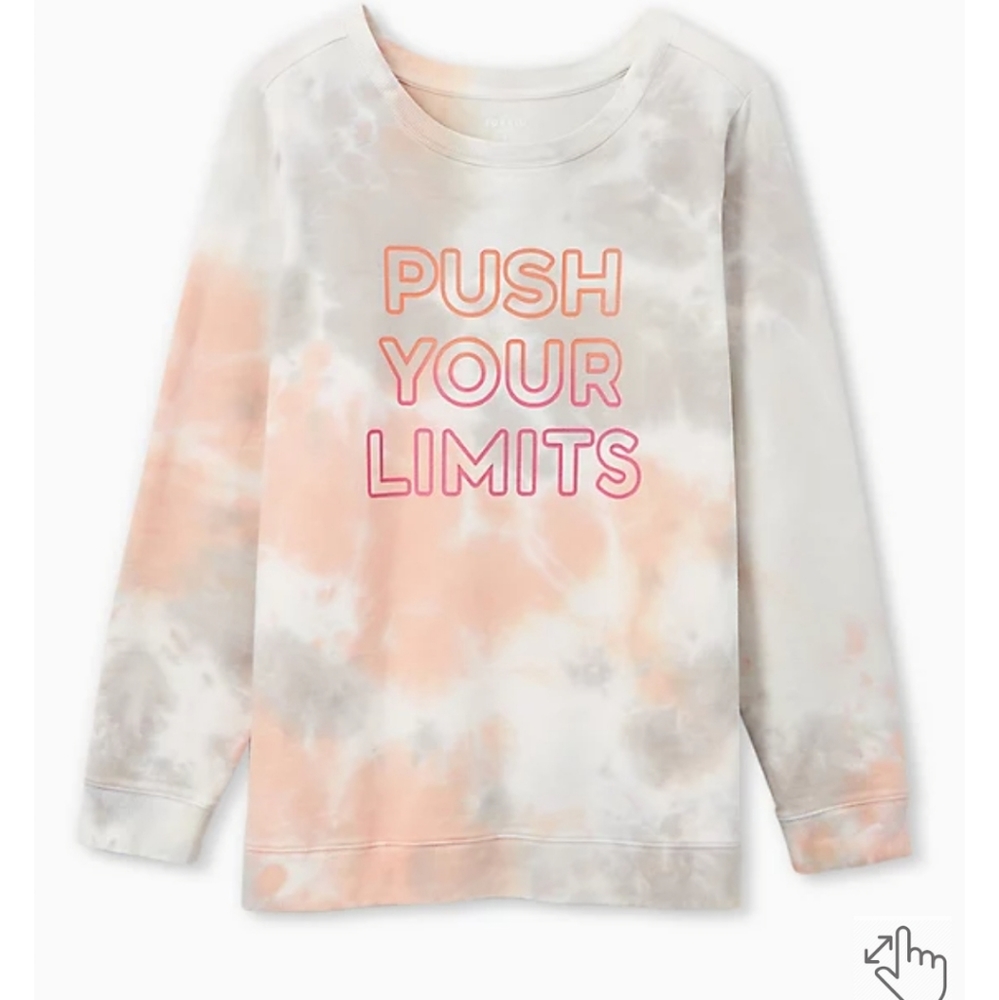 Torrid Coral Push Your Limits Sweatshirt